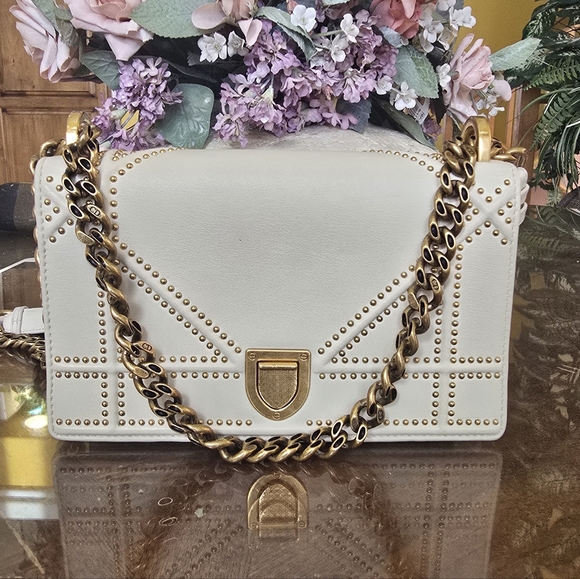 Dior Handbags - Christian Dior Studded Cannage Diorama Small